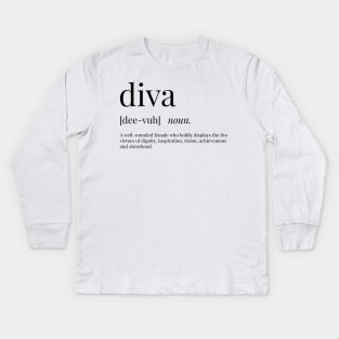 Diva Definition Kids Long Sleeve T-Shirt